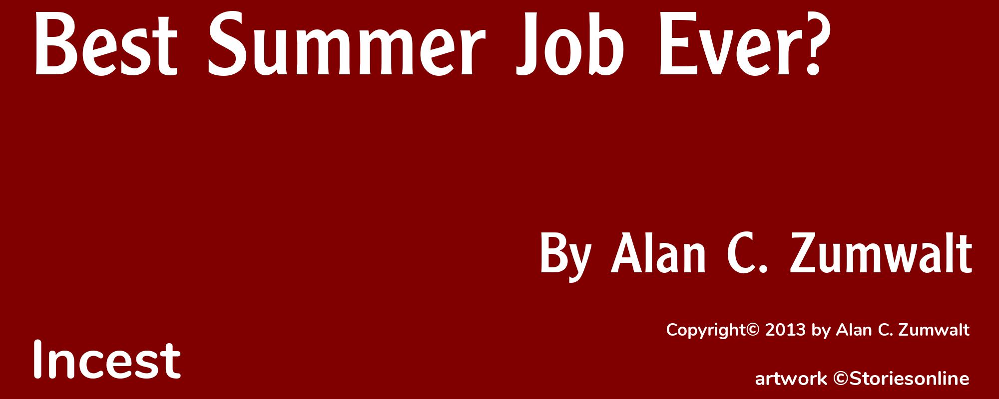 Best Summer Job Ever? - Cover