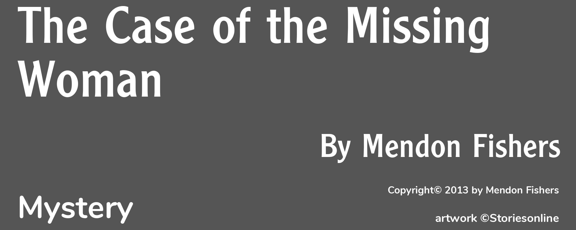The Case of the Missing Woman - Cover