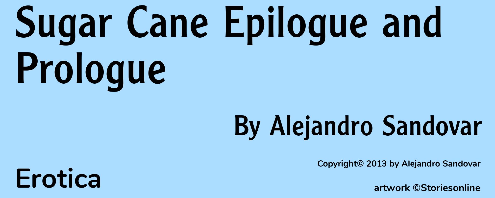 Sugar Cane Epilogue and Prologue - Cover