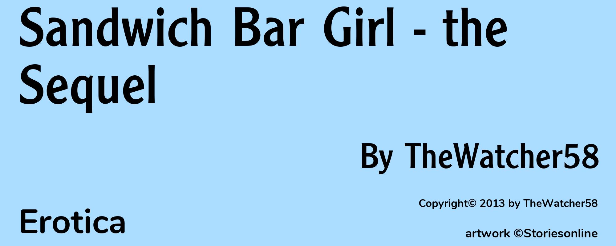 Sandwich Bar Girl - the Sequel - Cover