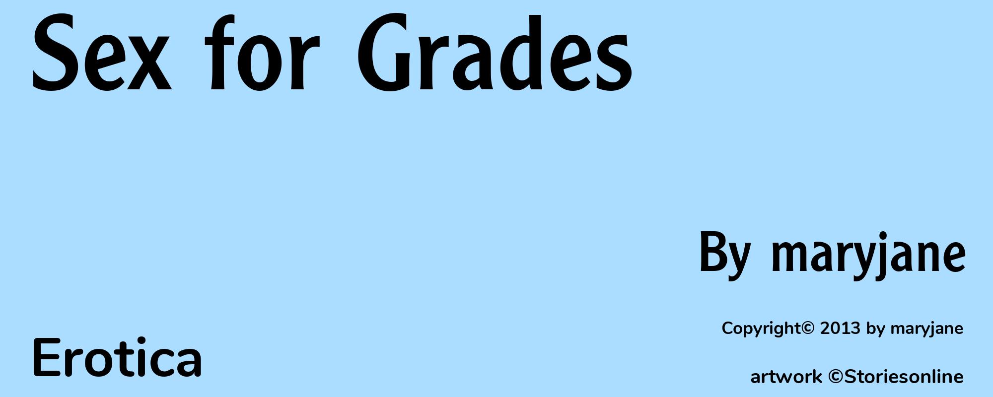 Sex for Grades - Cover