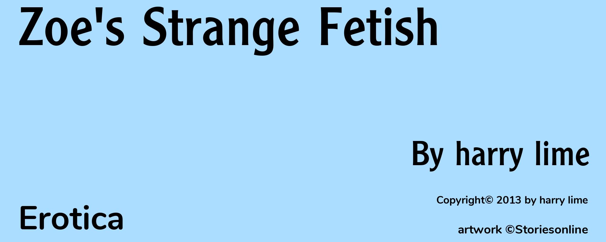 Zoe's Strange Fetish - Cover