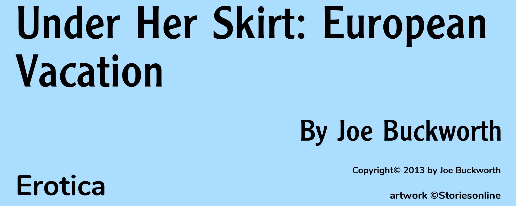 Under Her Skirt: European Vacation - Cover