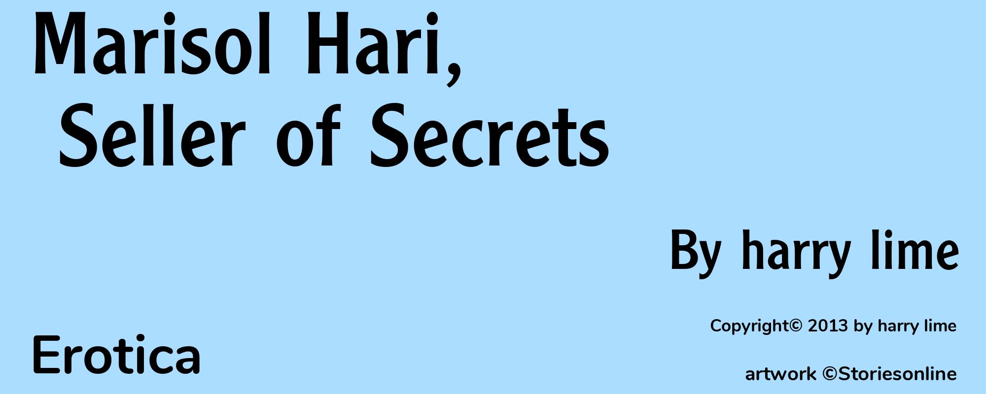 Marisol Hari, Seller of Secrets - Cover
