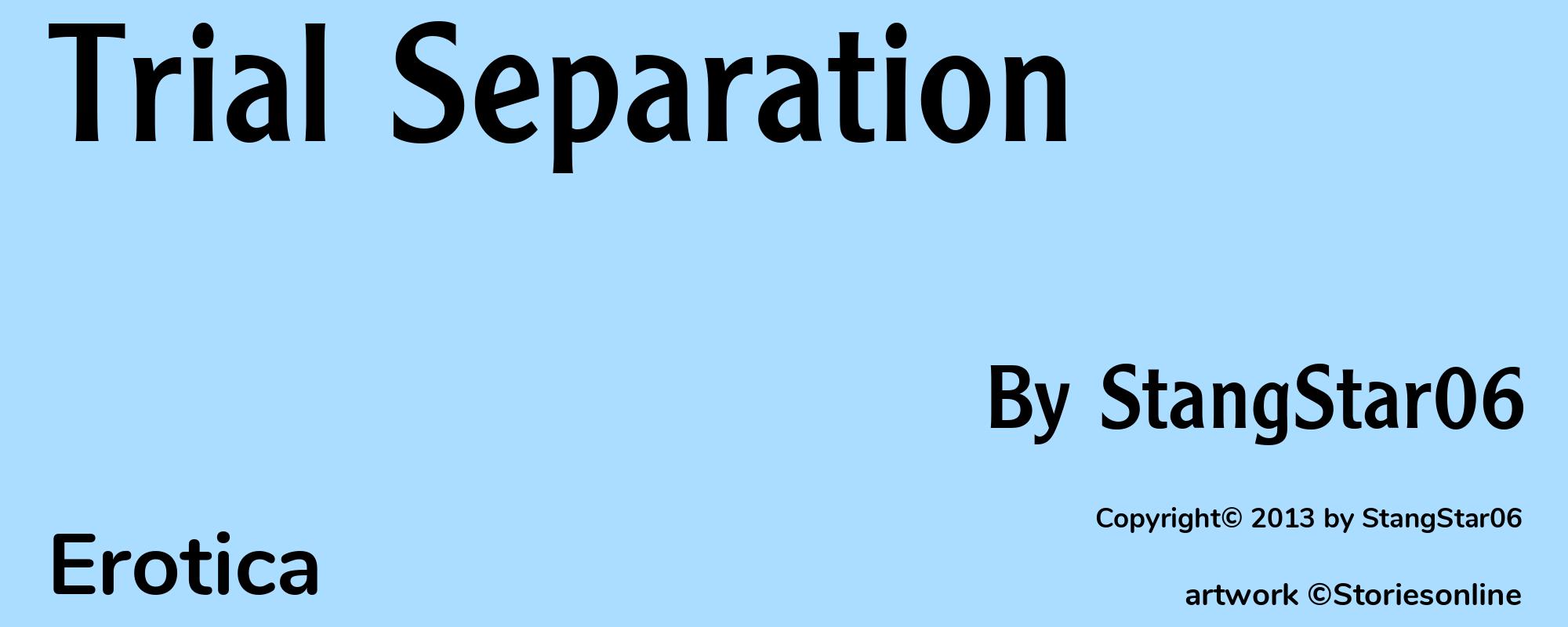 Trial Separation - Cover