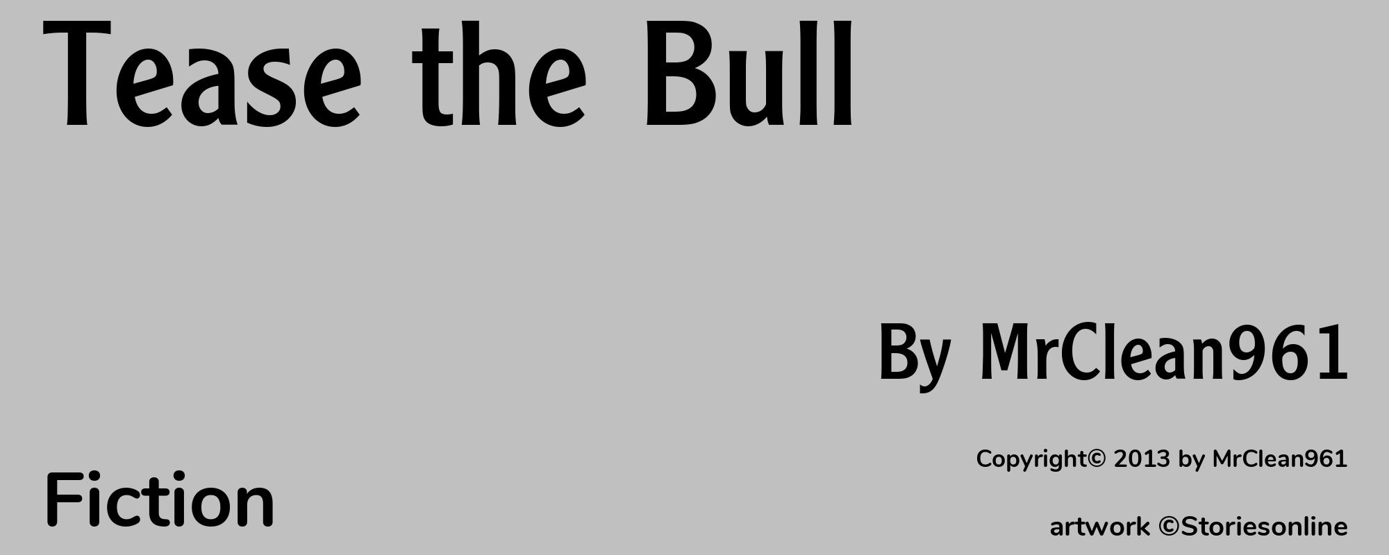 Tease the Bull - Cover