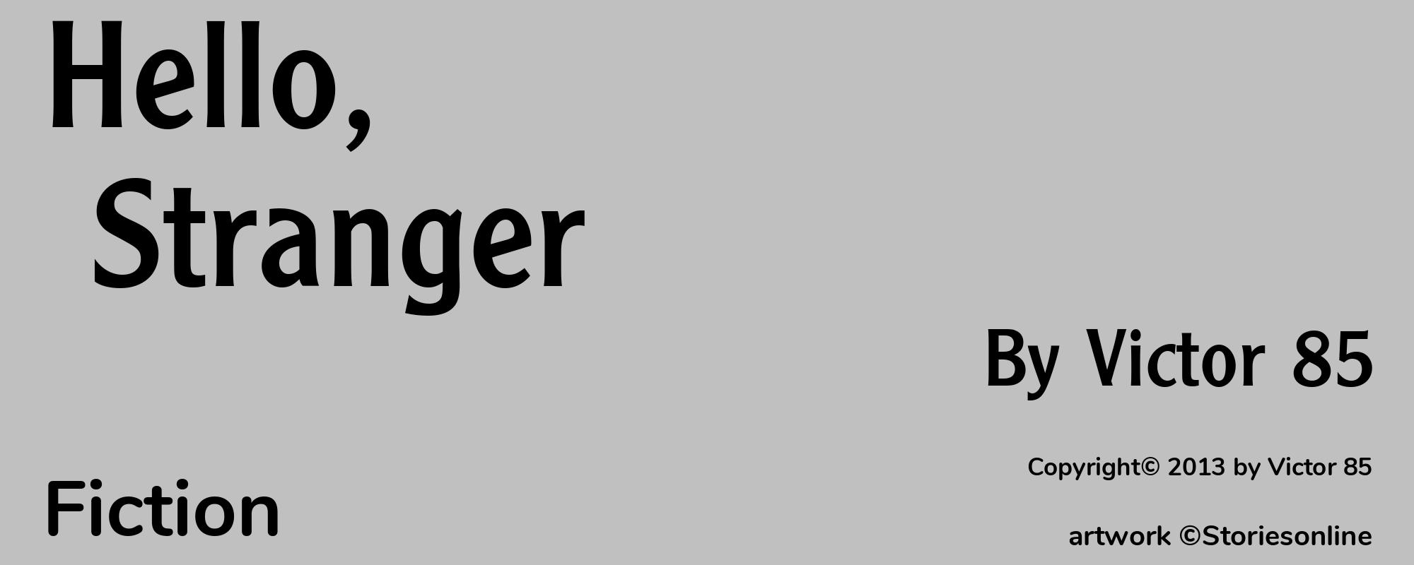 Hello, Stranger - Cover