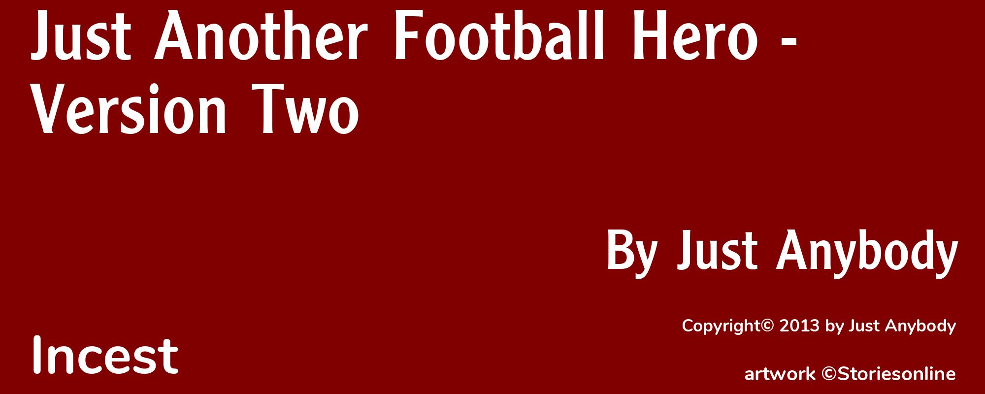 Just Another Football Hero - Version Two - Cover