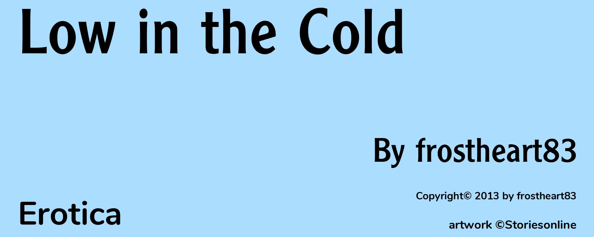 Low in the Cold - Cover
