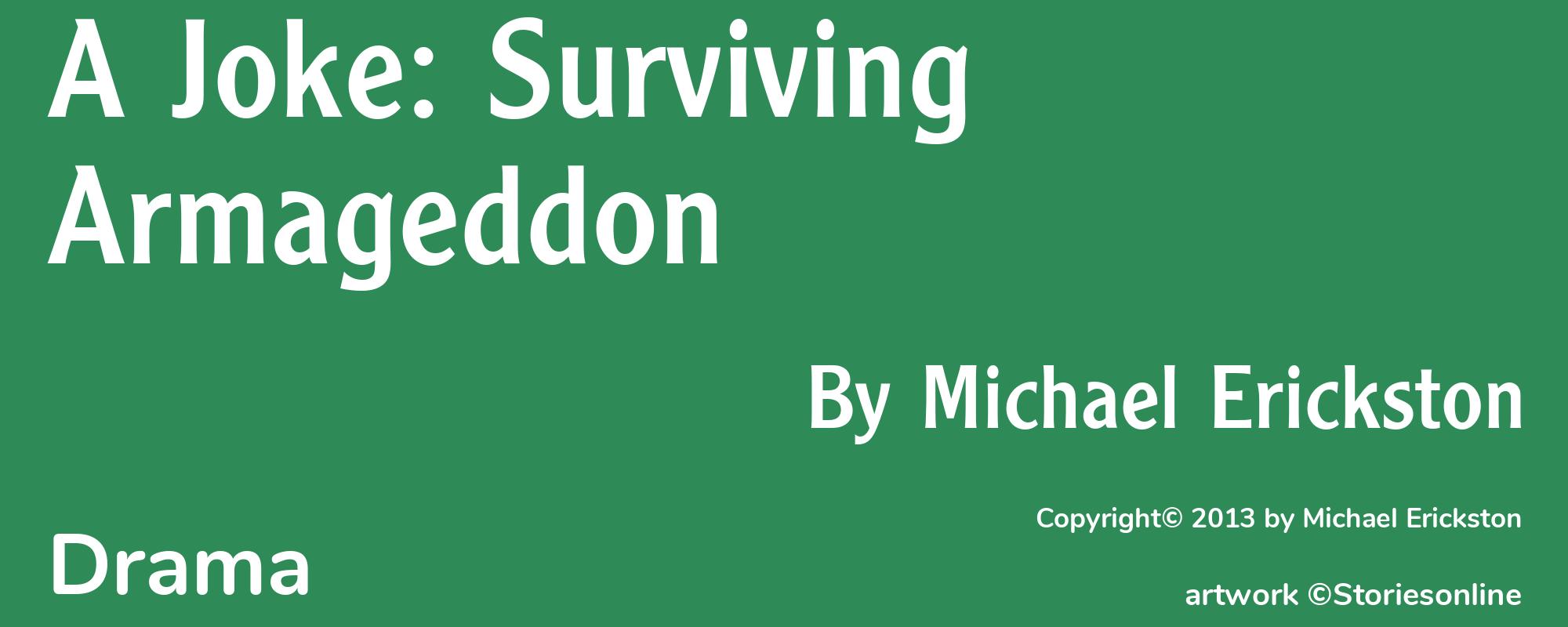 A Joke: Surviving Armageddon - Cover