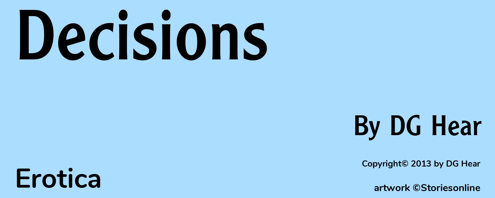 Decisions - Cover