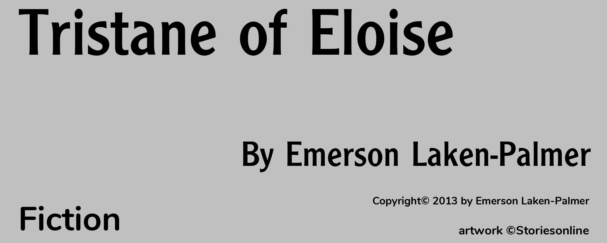 Tristane of Eloise - Cover