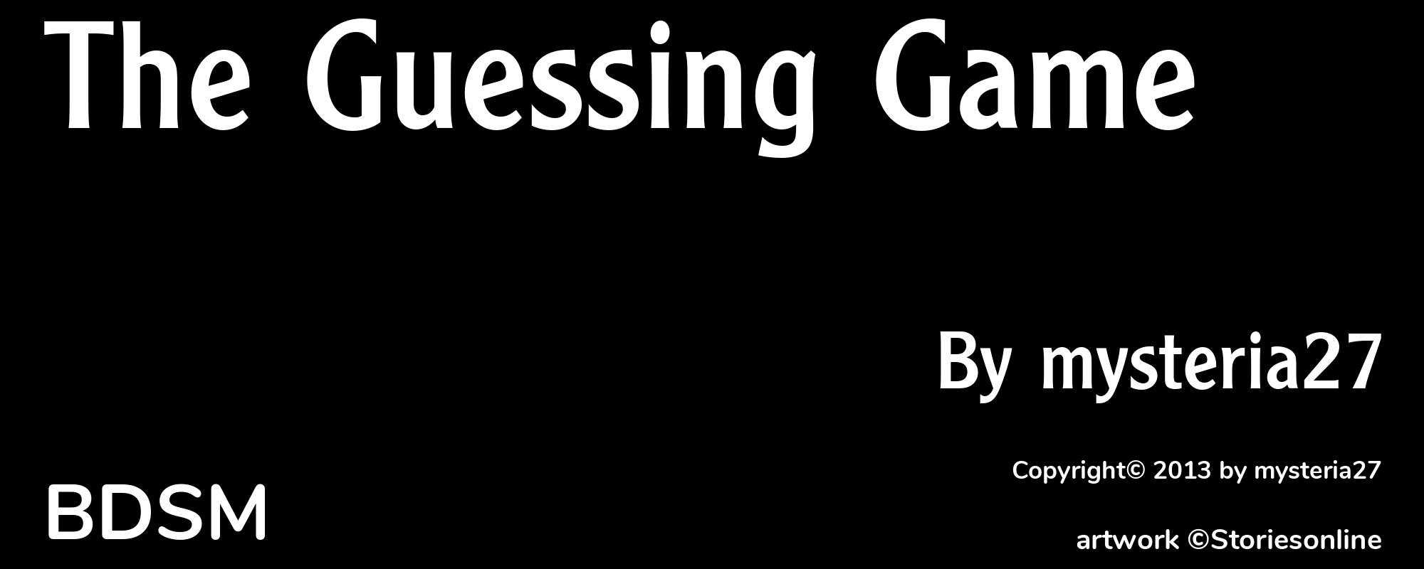 The Guessing Game - Cover