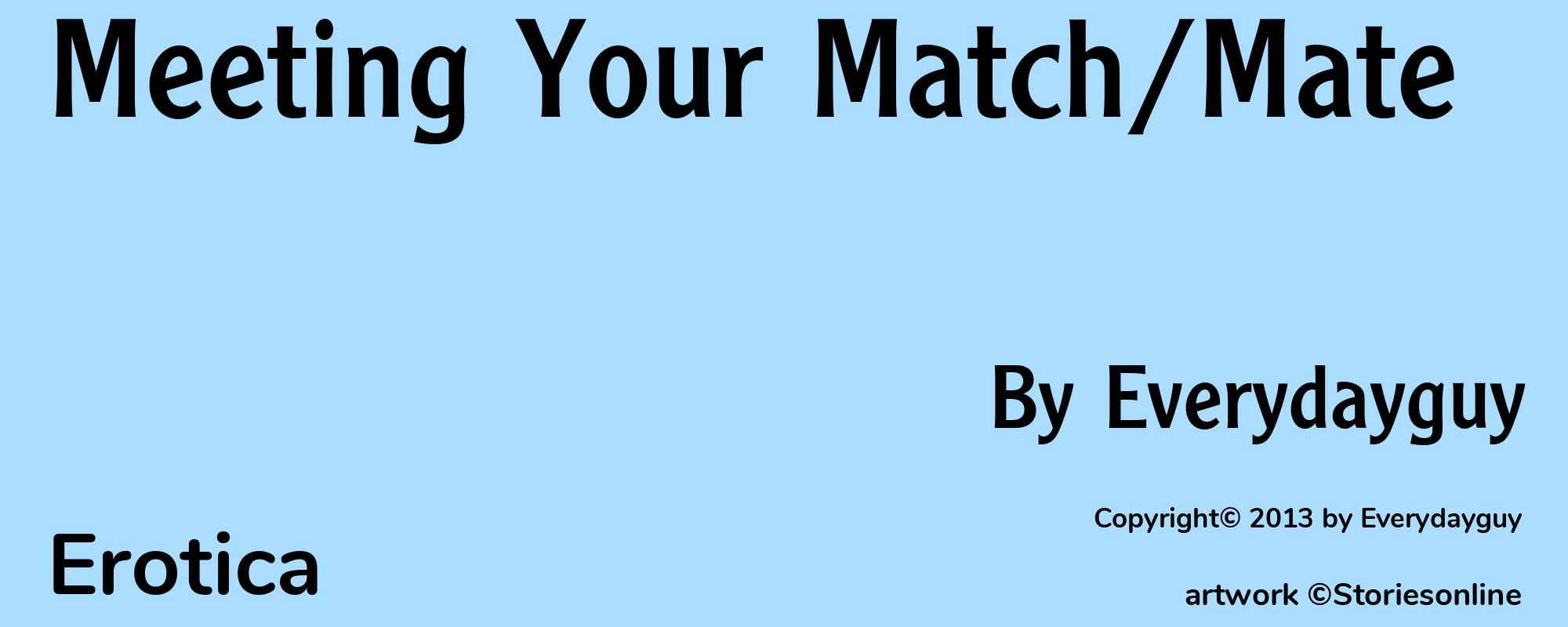 Meeting Your Match/Mate - Cover