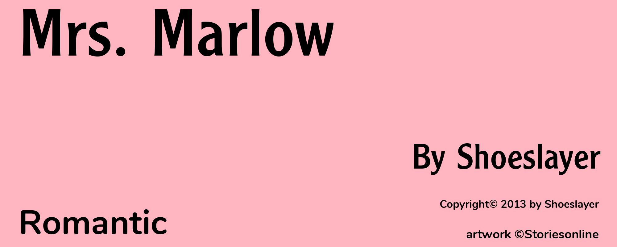 Mrs. Marlow - Cover