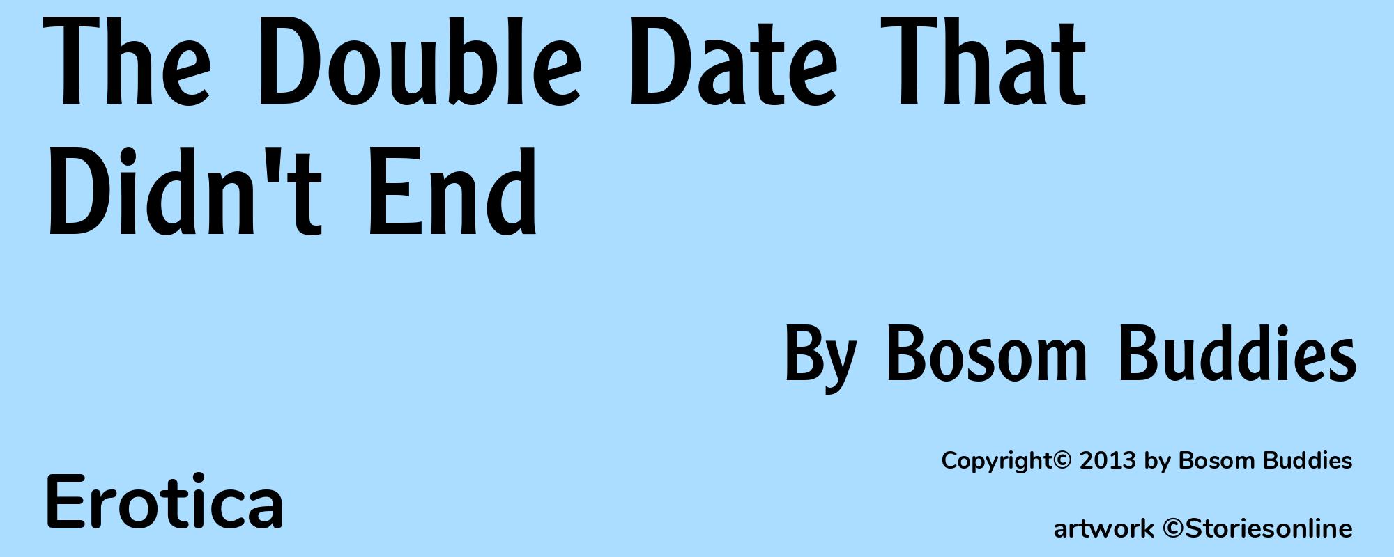 The Double Date That Didn't End - Cover