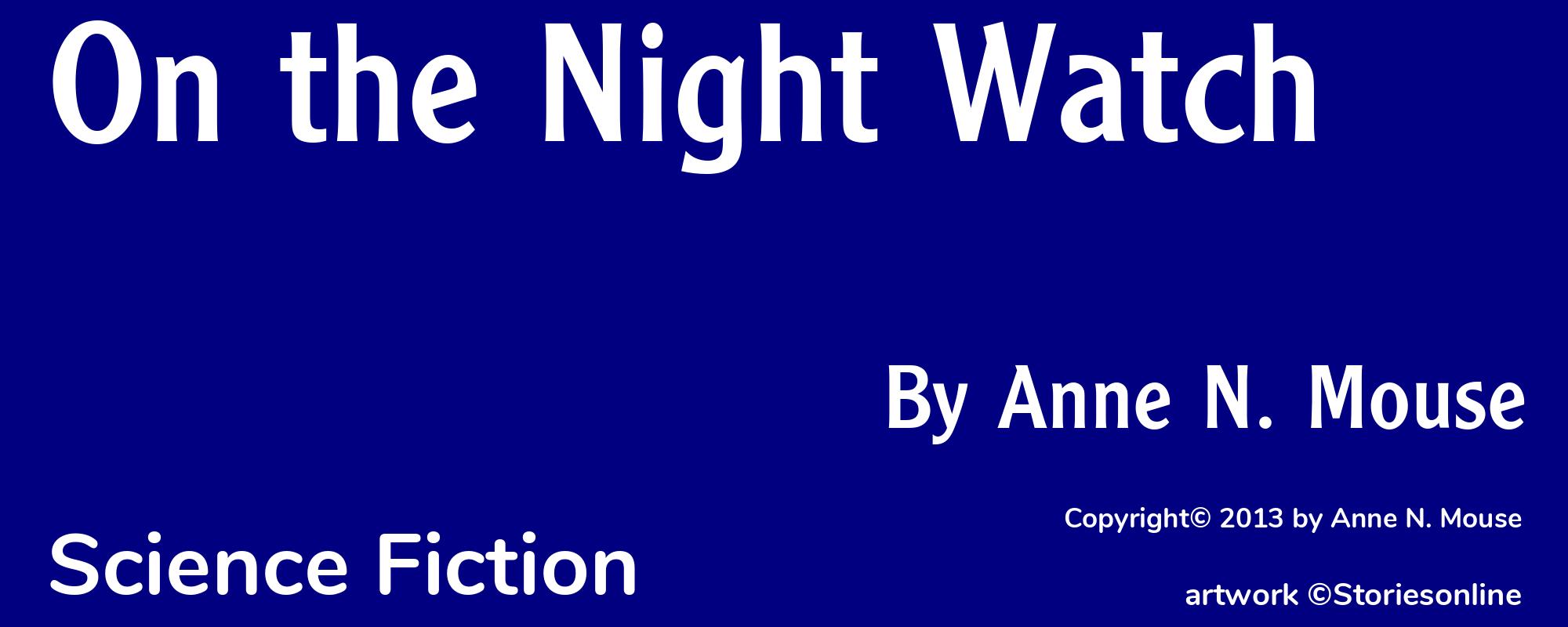 On the Night Watch - Cover