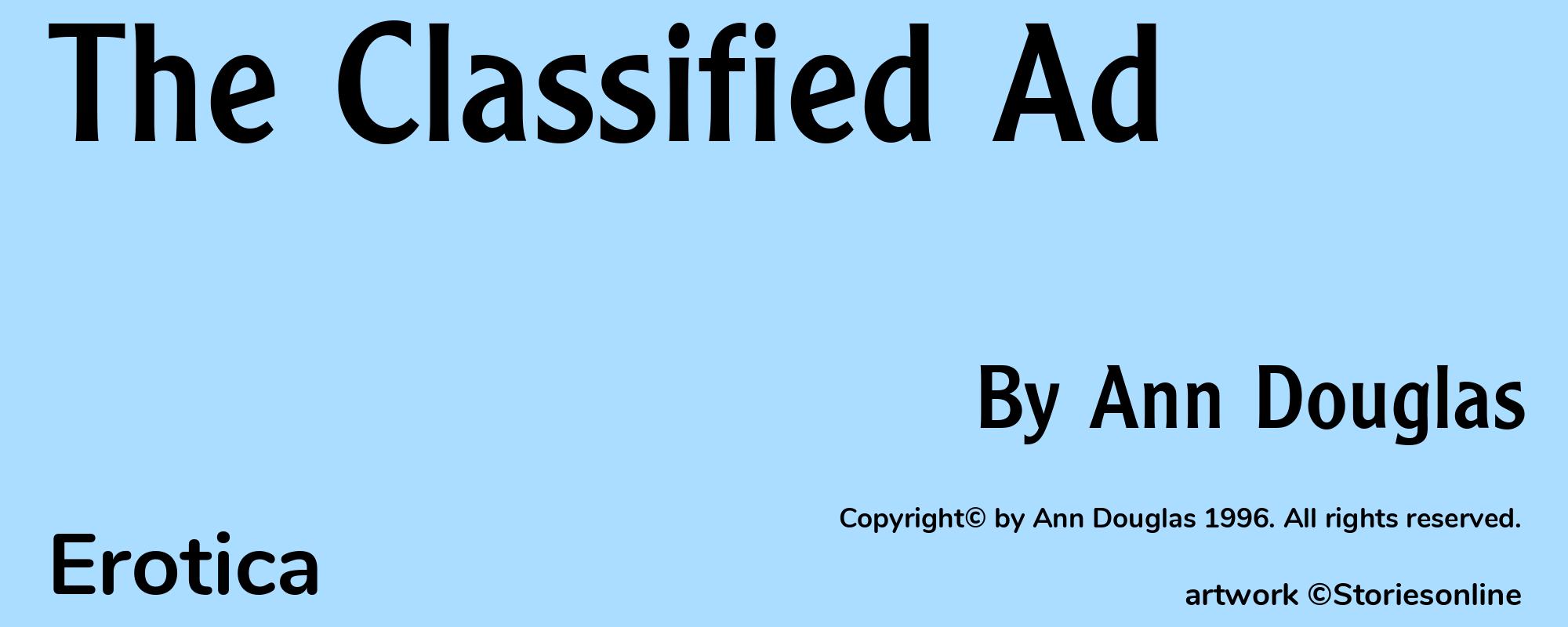 The Classified Ad - Cover