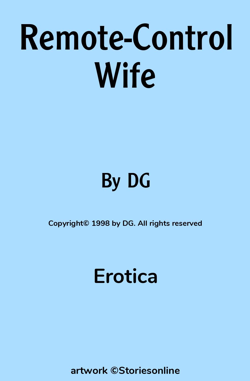 Remote-Control Wife - Erotica Sex Story