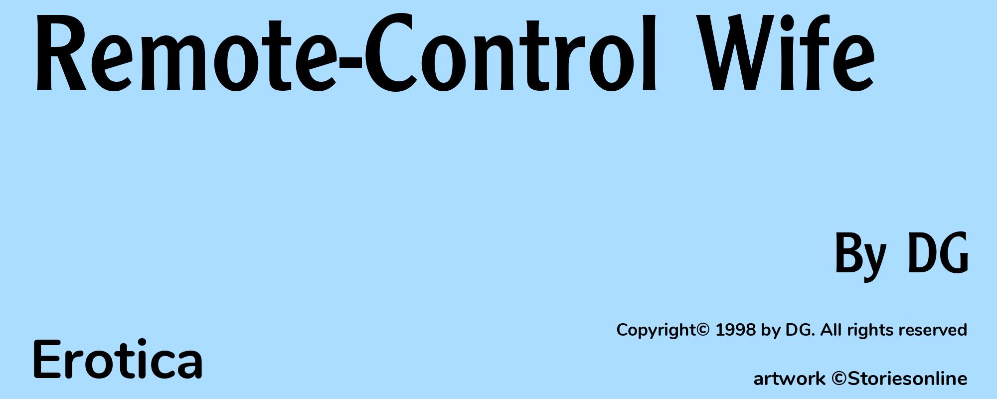 Remote-Control Wife - Cover