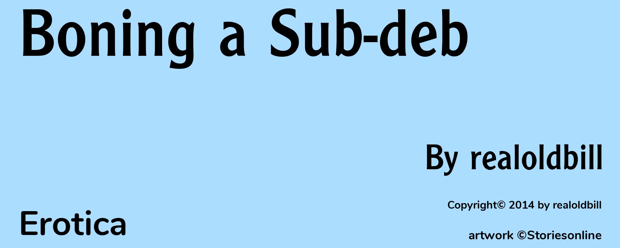 Boning a Sub-deb - Cover