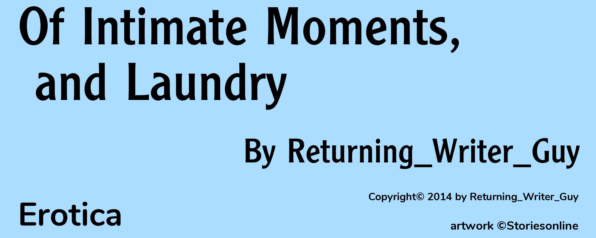 Of Intimate Moments, and Laundry - Cover