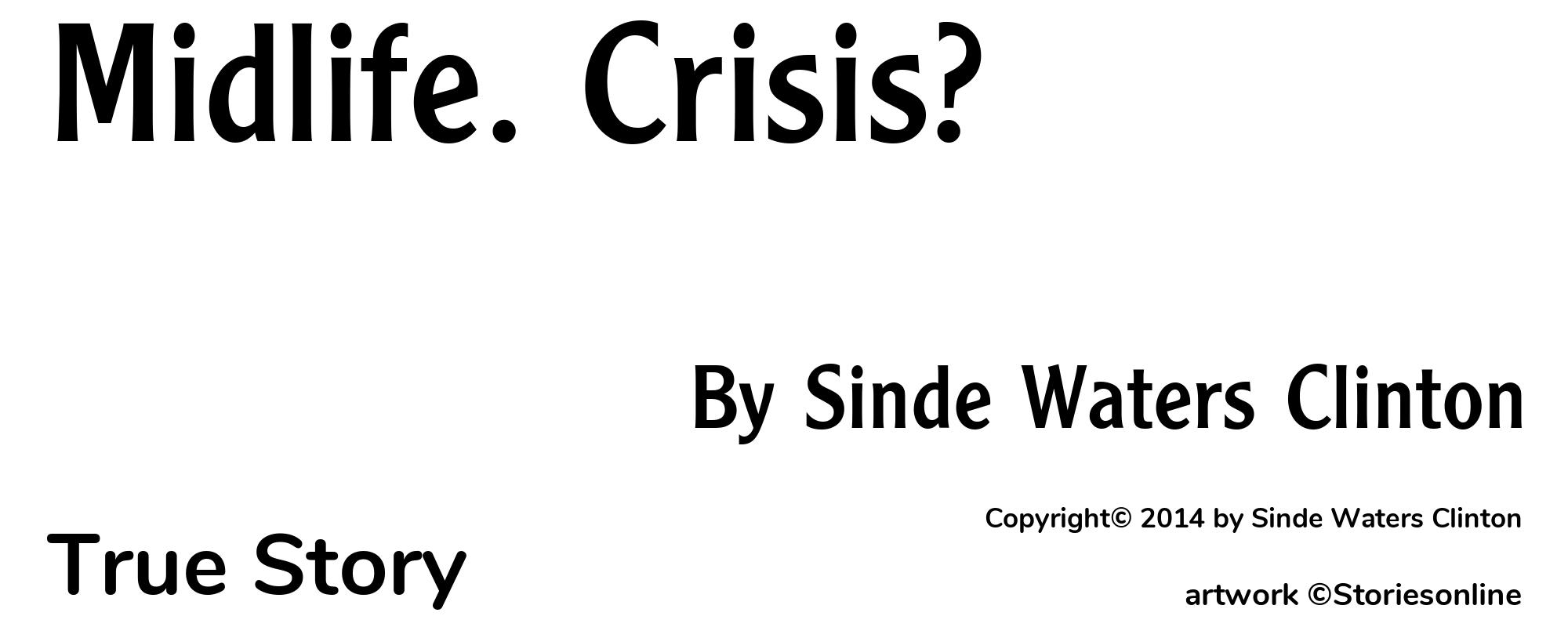 Midlife. Crisis? - Cover