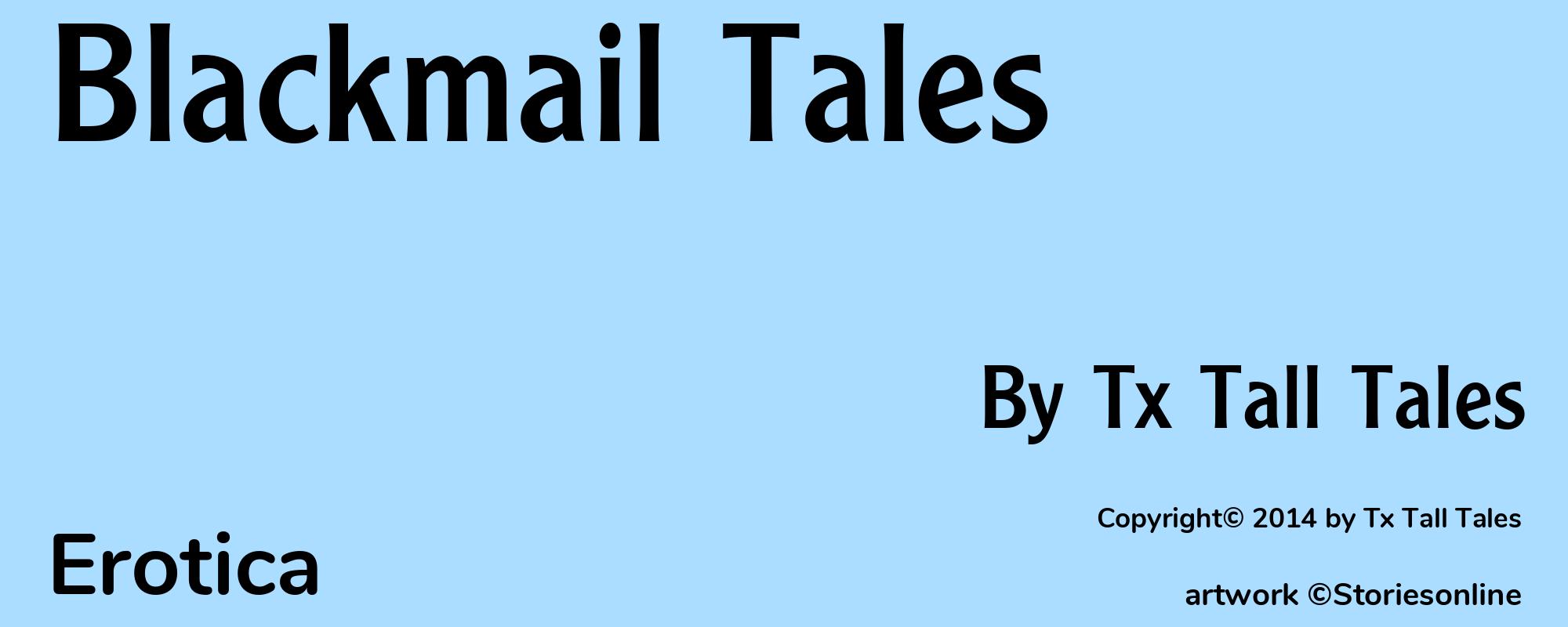 Blackmail Tales - Cover