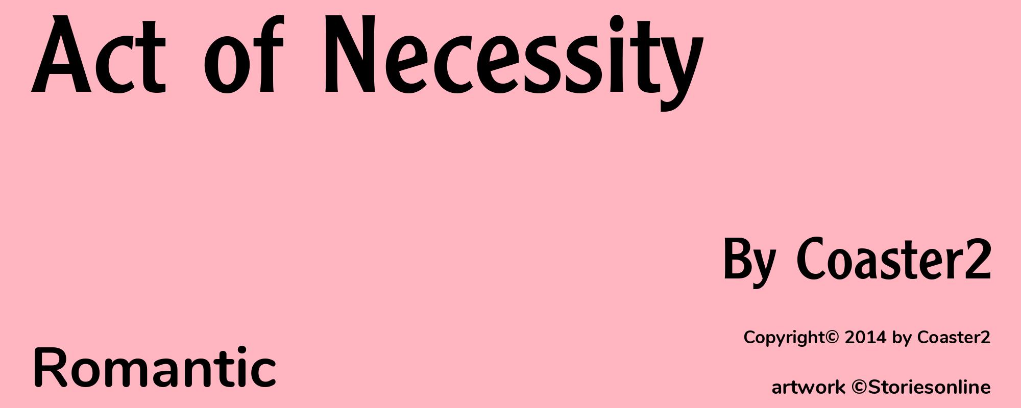 Act of Necessity - Cover