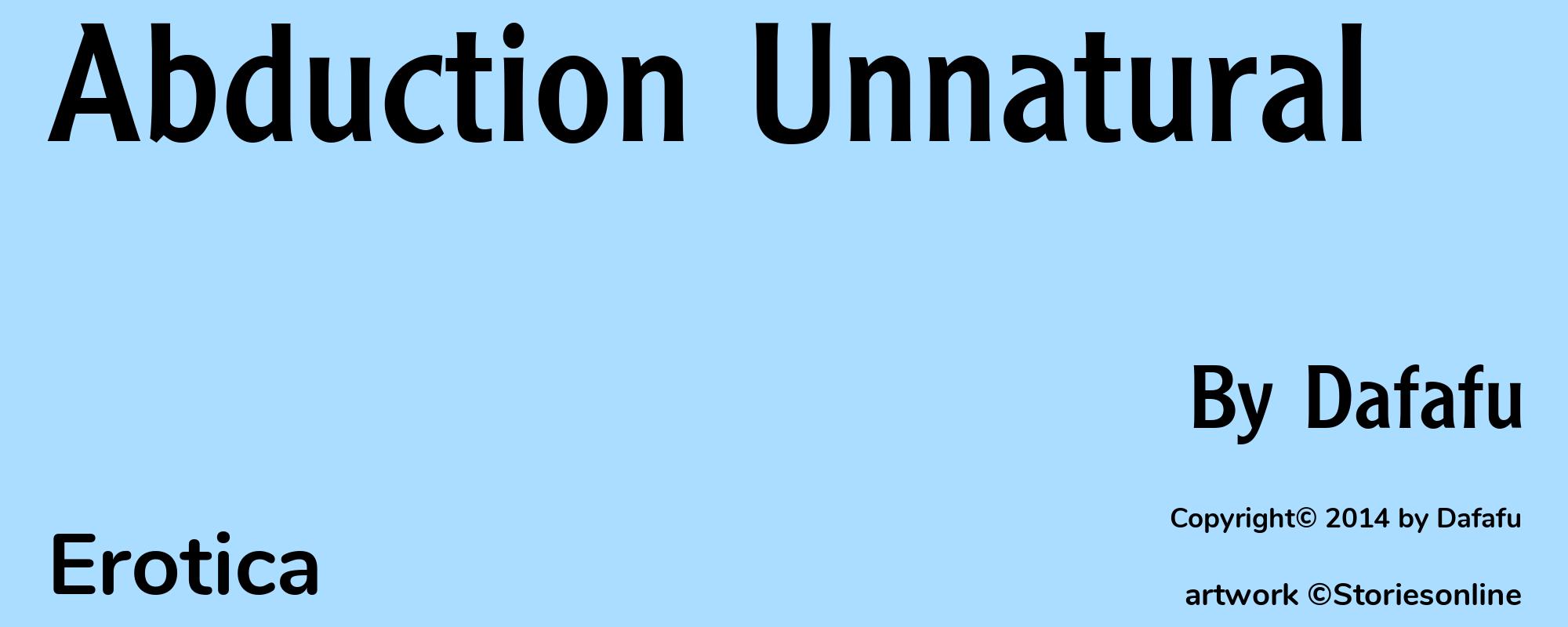 Abduction Unnatural - Cover