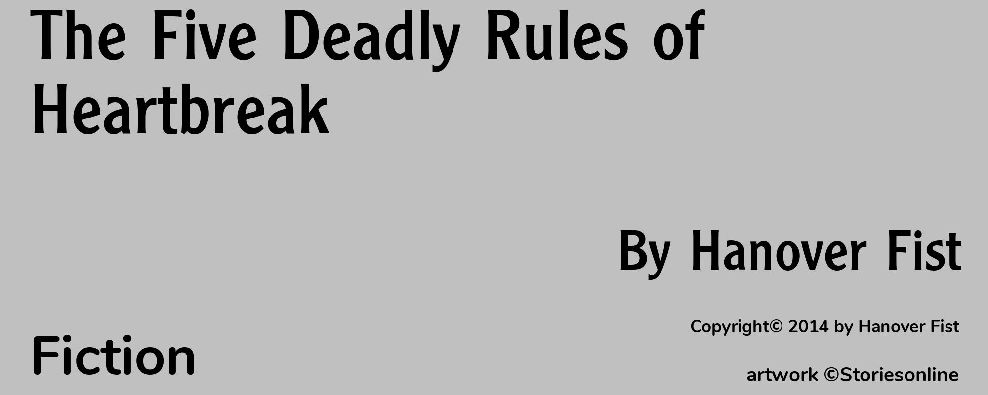 The Five Deadly Rules of Heartbreak - Cover