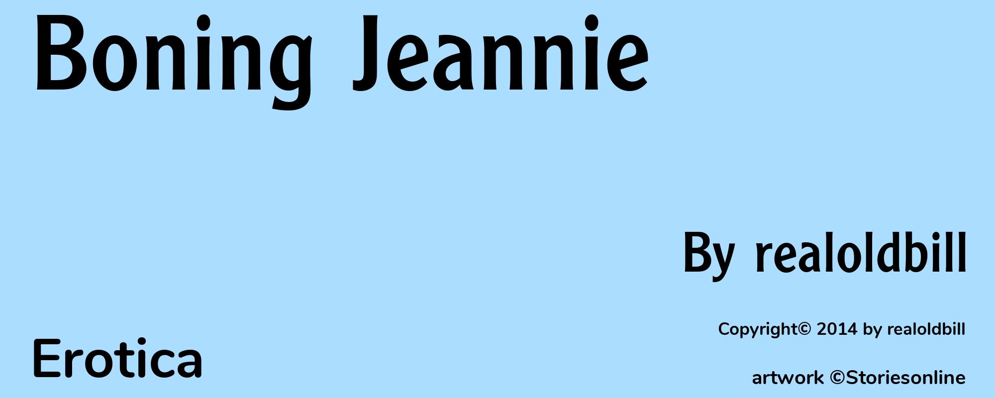 Boning Jeannie - Cover
