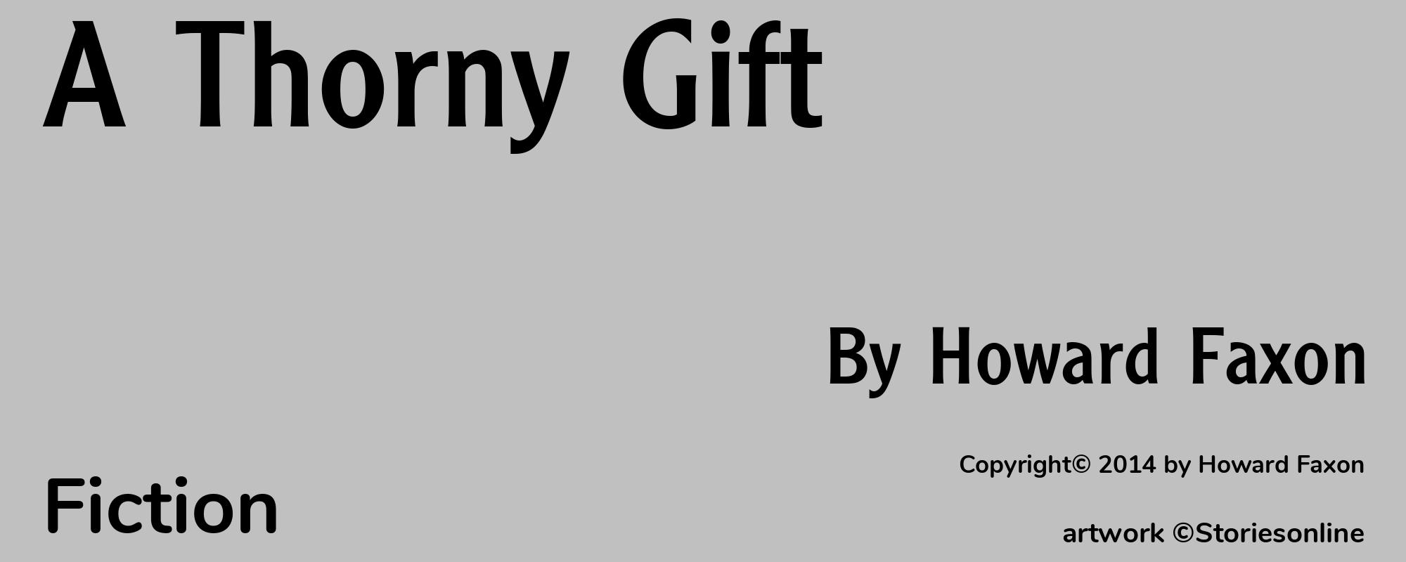 A Thorny Gift - Cover