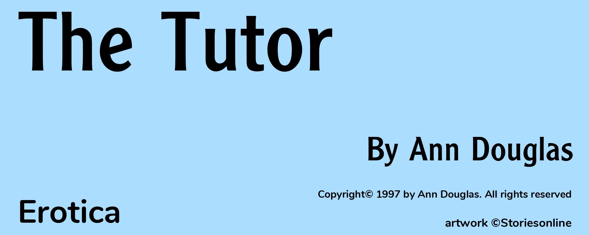 The Tutor - Cover