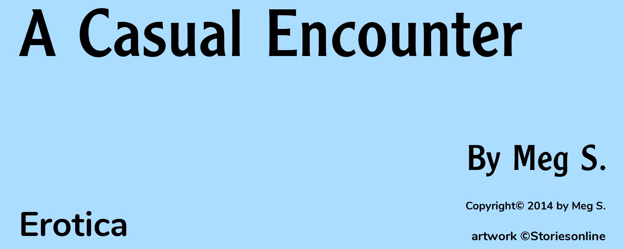 A Casual Encounter - Cover