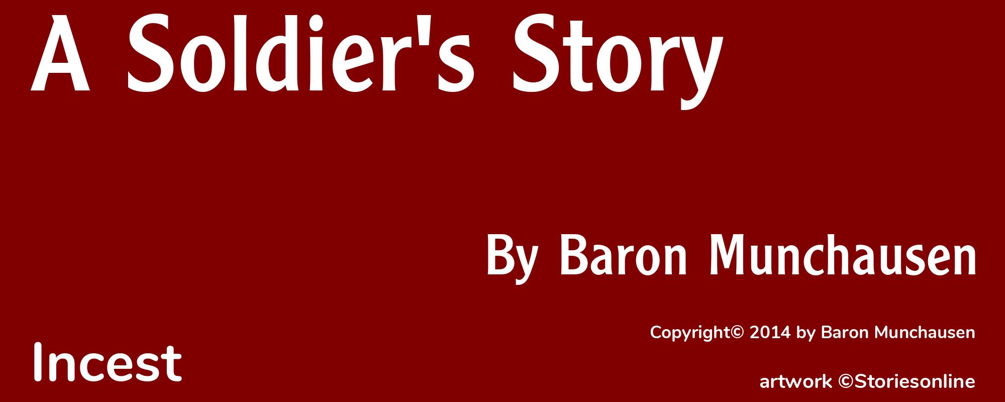 A Soldier's Story - Cover