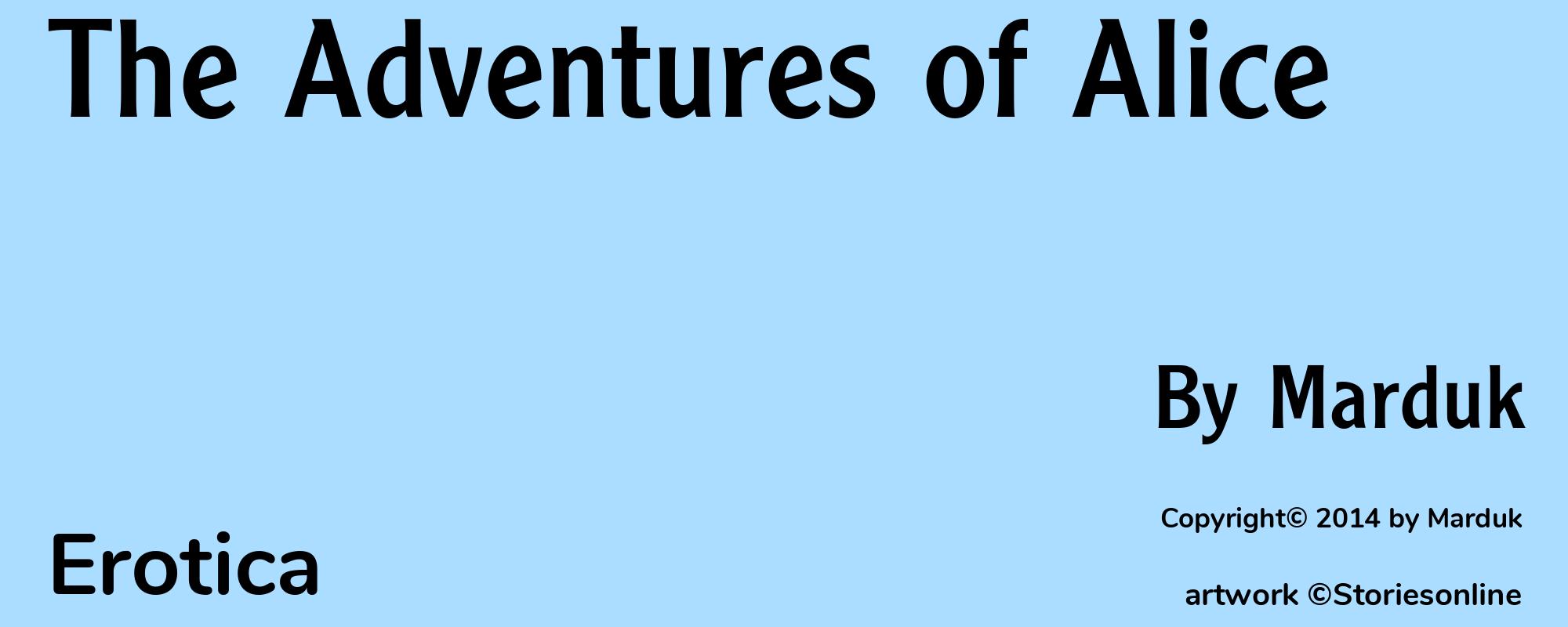 The Adventures of Alice  - Cover