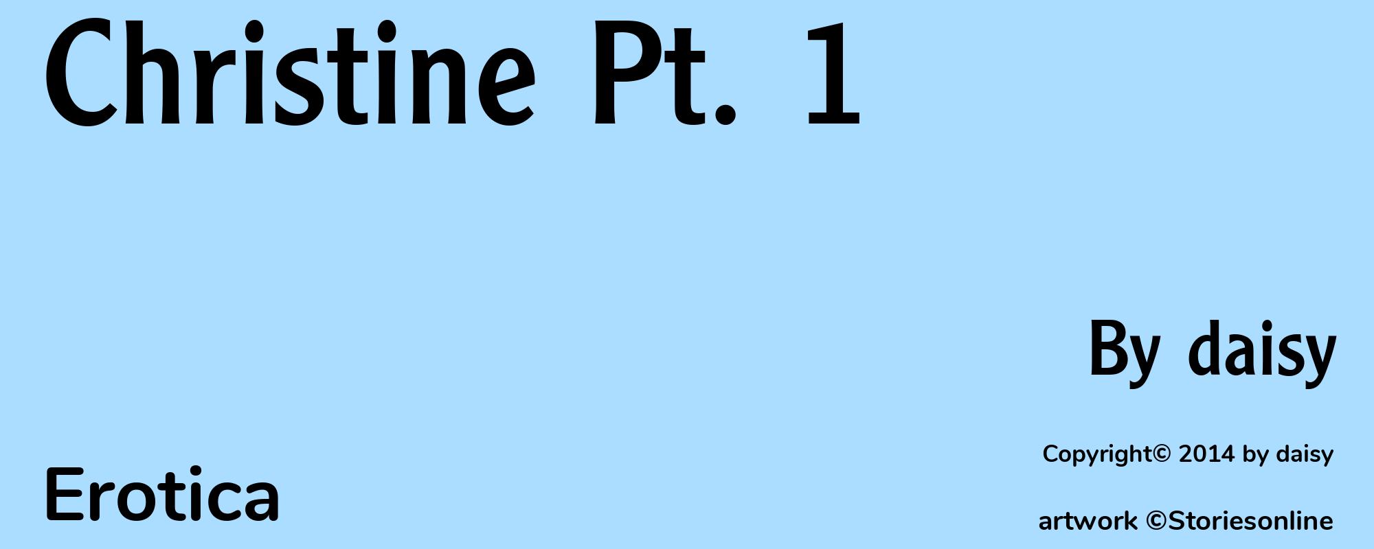 Christine Pt. 1 - Cover
